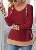 Leopard stitched Sweatshirt