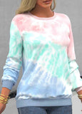 Ombre Tie Dye Print  Sweatshirt