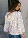 Sequin Heart-shaped  Party Pullovers