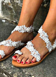 Lace Romantic Flower Decorative Summer Sandals