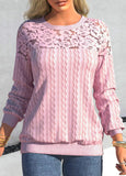 Lace Patchwork Sweatshirt