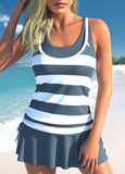 Striped Tankini Set