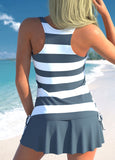 Striped Tankini Set