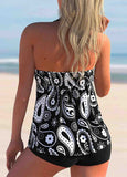 Wide Strap Tribal Print  Tankini Set