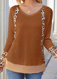 Leopard stitched Sweatshirt