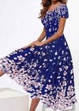 Floral Print Elegant Swing Dresses