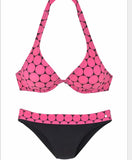 Dot Push Up Strap Sexy Bikinis Swimsuits - soofoom.com