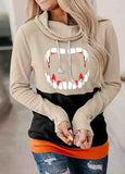 Halloween Thumb Pullover Crew Neck Hoodie