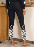 Butterfly Sequin Printed  High Stretch Leggings