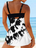 Cloud Pattern Printed Tankini Set