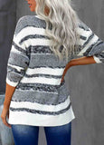 Striped Pullover Knit Sweater