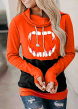 Halloween Thumb Pullover Crew Neck Hoodie