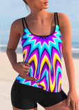 Rainbow Tie Dyed Tankini Set