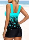 Ombre Printed Tankini Set