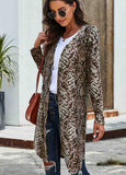 Snake Print Long Cardigan