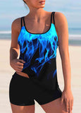 Printed Tankini Set Swimwear