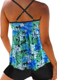 Leaf Printed Tankini Set