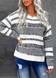 Striped Pullover Knit Sweater