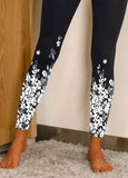 Shift Cotton-Blend Floral High Stretch Leggings