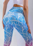 Gradient Printed High Waist Sports  Pants