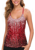 Sparkle Glitter Party Strappy Tank Top