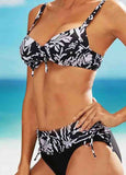 Printed High Waist Bikini Set