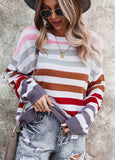 Elegant Striped Long Sleeve Sweater