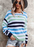 Elegant Striped Long Sleeve Sweater