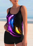 Printed Tankini Set Swimwear