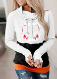 Halloween Thumb Pullover Crew Neck Hoodie