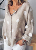 Polka Dot Print Blouse