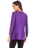 Solid Elegant Long Sleeve Top