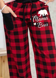 Red Plaid Lounge Pants