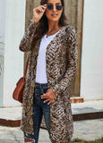 Snake Print Long Cardigan