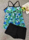 Leaf Printed Tankini Set