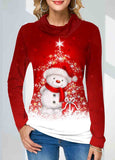 Christmas  Print  Sweatshirt