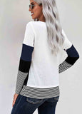 Knit Splice Pullover T-shirt