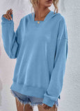 Plush Hooded Long-Sleeve Sweatshirt