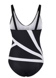 Spaghetti Strap V Neck One Piece Swimwear