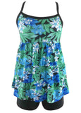 Leaf Printed Tankini Set