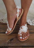 Lace Romantic Flower Decorative Summer Sandals