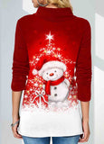 Christmas  Print  Sweatshirt