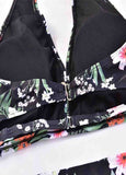 Halter Floral Bikinis Swimwear