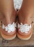 Lace Romantic Flower Decorative Summer Sandals