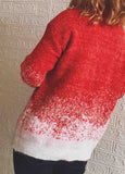 Snowflake Contrast Knitted Christmas Sweater