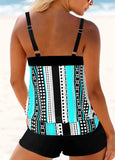 Double Straps Polka Dot Tankini Set