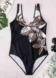 Floral Print One-piece Swimwear