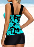 Ombre Printed Tankini Set