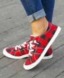 Plaid Fleecy-Lined Sneaker