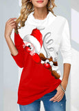 Christmas  Print  Sweatshirt